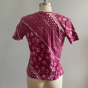 Vintage 1990s Coconut Girl Floral Top- Pink- Size Medium thumbnail 4