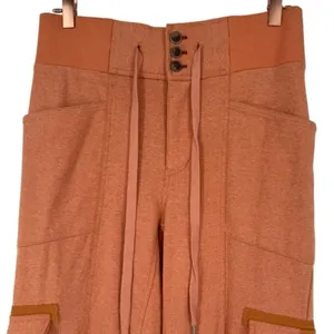 Free People Women's‎ Semi Charmed Cargo Jogger Pants Orange Size XS Activewear thumbnail 6