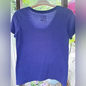 Nike Women's Dri-Fit T-Shirt Size Medium, Purple thumbnail 2