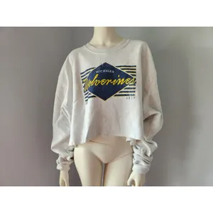 NEW 2XL Champion‎ Michigan Wolverines Reverse Weave Cropped Pullover Sweatshirt thumbnail 13