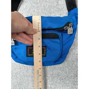 Vintage TA‎ Blue Fanny Pack 90s Retro Multiple Pockets Adjustable Retro Waist thumbnail 14
