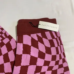 Daydreamer LA Basics Eclipse Wave Pull On Pant Pink and Red NWT Small Black thumbnail 2