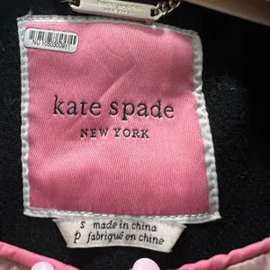 Kate Spade Black Wool Blend Notch Collar Coat Size Small $450 thumbnail 5