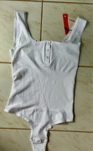 Popilush Amazon Deep V-Neck Modal Slip Thong Shapewear Bodysuit thumbnail 6