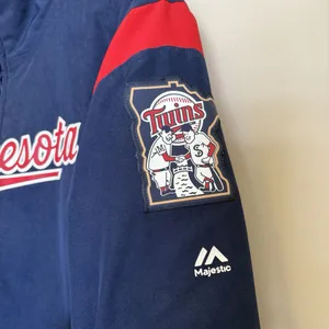 Minnesota Twins Majestic On Field Thermal Full-Zip Jacket‎ Navy Womens Medium thumbnail 4
