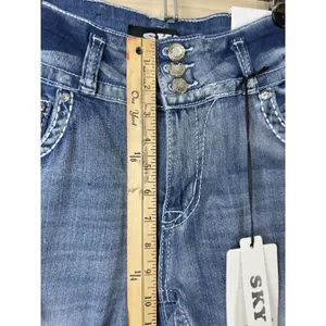 NWT SKY Flare Jeans Women Size 13 Super Soft Angel Wings Red Heart Rhinestone thumbnail 8