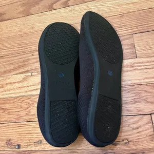 Rothy's The Point Black Pointed Toe Flats Size 11 Insoles Missing Slip On thumbnail 9