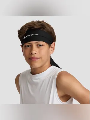 New Champion Black Legend Tie Headband thumbnail 2