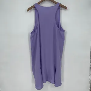 Leith Sleeveless Ruffle Hem Dress Lavender XL Lightweight Flowy thumbnail 6