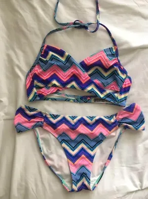 VS PINK Colorful Tribal Print Bikini Small/Medium thumbnail 1