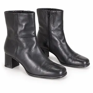 Easy Spirit Ankle Boots Womens Black Leather Square Toe Block Heel Side Zip thumbnail 12