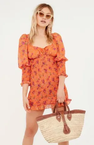 For Love and Lemons Peony Mini Dress (L) thumbnail 8