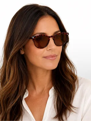 Vintage Tortoiseshell Sunglasses Brown Amber Retro Unbranded thumbnail 1