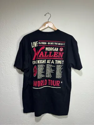 Morgan Wallen One Night At A Time World Tour Tee 2XL thumbnail 2