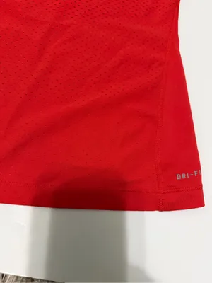 Nike red dri fit tank ventilated back women’s size small athletic athleisure thumbnail 8