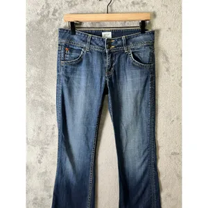 Hudson Signature Bootcut Jeans Sz 28 Low‎ Rise Medium Wash Flap Pocket Denim Y2K thumbnail 3