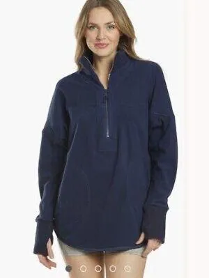 Free People Movement Quarter-Zip Crop Jacket oversized thumbnail 2