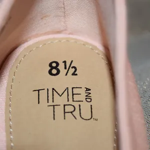 Time & Tru Pale Pink Ballerina Flat Slippers, Size 8.5 thumbnail 9