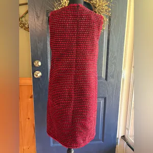 Ann Taylor Textured Red Midi Dress thumbnail 4