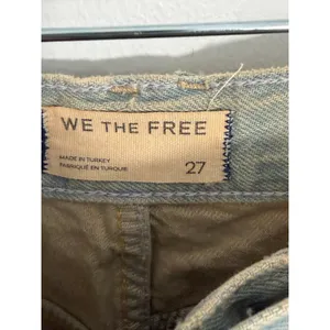 Free People We The Free Montana Loose Fit Denim Jean shorts size 27 NWOT thumbnail 2