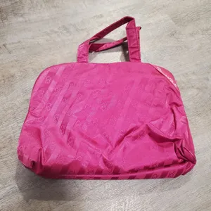 Oscar De La Renta Pink Snap Closure Makeup Bag thumbnail 1
