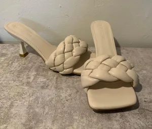 White Baby Heels Size 7 thumbnail 1