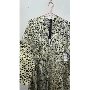 PETAR PETROV Neutral Light Green 100% Silk Black Spots Alex Silk Dress size XS thumbnail 7
