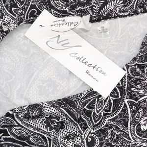 NWT NY Collection Size Elbow Sleeve Side Pleat Dress Night Historic Black 1X thumbnail 6