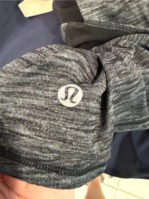 Gray‎ Marled Athletic Lululemon 2 in 1 Tank Top thumbnail 5