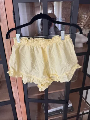 Colsie pajamas shorts boxers ruffle hem swiss dot cotton butter frilly thumbnail 4