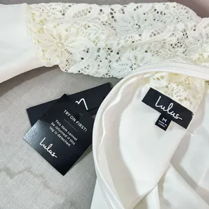 Lulu’s nwt ivory white lace top bell sleeve fitted dress size medium thumbnail 12