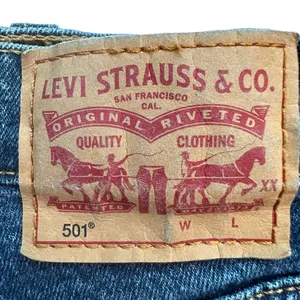 Levi's 501 Raw Hem Jean Shorts Women's Size 24 thumbnail 5
