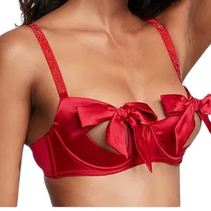 Victoria's Secret small Dream Angels bow cutout balconette bra BC 3189 thumbnail 11