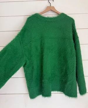 Harrison Bunny Fuzzy Pullover Crewneck Sweater thumbnail 7