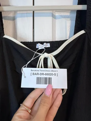 NWT Baltic Born Black Tiered Dress thumbnail 5