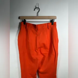 Urban Outfitters Orange Flare Pants‎ High Rise Retro Wide Leg Women’s M thumbnail 7