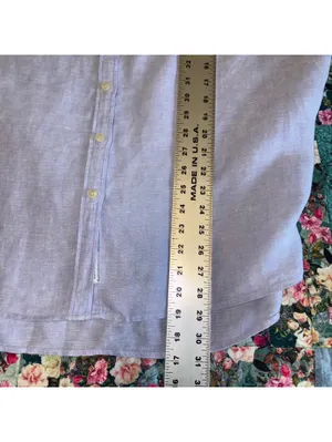 J.Crew $118 Relaxed 100% Linen Womans LT Baird McNutt Irish Linen Short Sleeve thumbnail 8