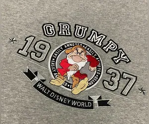 Disney’s Grumpy from the Seven Dwarfs Unisex Embroidered T-Shirt thumbnail 2