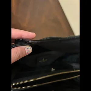 Kate spade purse bag black short handles and longer strap thumbnail 10