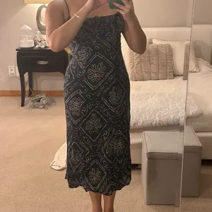 Navy Boho Patterned Sundress Blue Size XS thumbnail 4