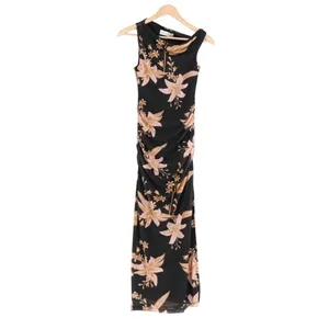 Petal & Pup Arabelle Maxi Dress Womens XS Black Floral Off Shoulder Side Split thumbnail 2
