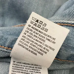 American Eagle Outfitters Mom Jeans Size 6 Light Wash Hemp Denim High Rise thumbnail 9