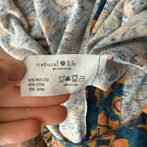 NWT Natural Life Flowy Boho Pleated Floral Print‎ Top Size XS thumbnail 5