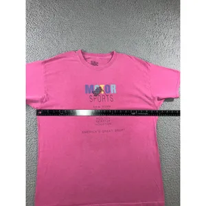Motorsports T-Shirt‎ Women M Pink Graphic Oversized Boxy Retro Racing 90s Sporty thumbnail 11