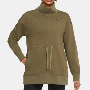 Nike‎ Olive Hunter Green Dri-FIT Get Fit Pullover Training Top Sweatshirt Hoodie thumbnail 9
