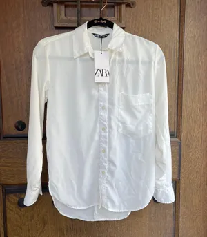 ZARA Long Sleeve Button Down Shirt. Size XS thumbnail 1