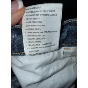 Kancan Women's Sz 7 27 Jeans Distressed Button Fly‎ High Rise Blue Raw Hem Denim thumbnail 6