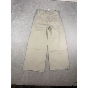 the drop‎ kori jeans wide leg nwt raw hem fray 29 Beige thumbnail 5