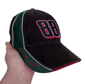 Vintage Nascar #88 Dale Jarrett Black Red Green Adjustable Cap Hat thumbnail 1