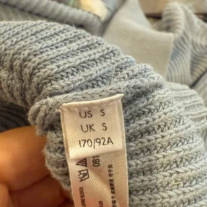 FREE PEOPLE FP BEACH Picnic Knit Sweater Dress Mini in‎ Light Blue Grey Small thumbnail 6